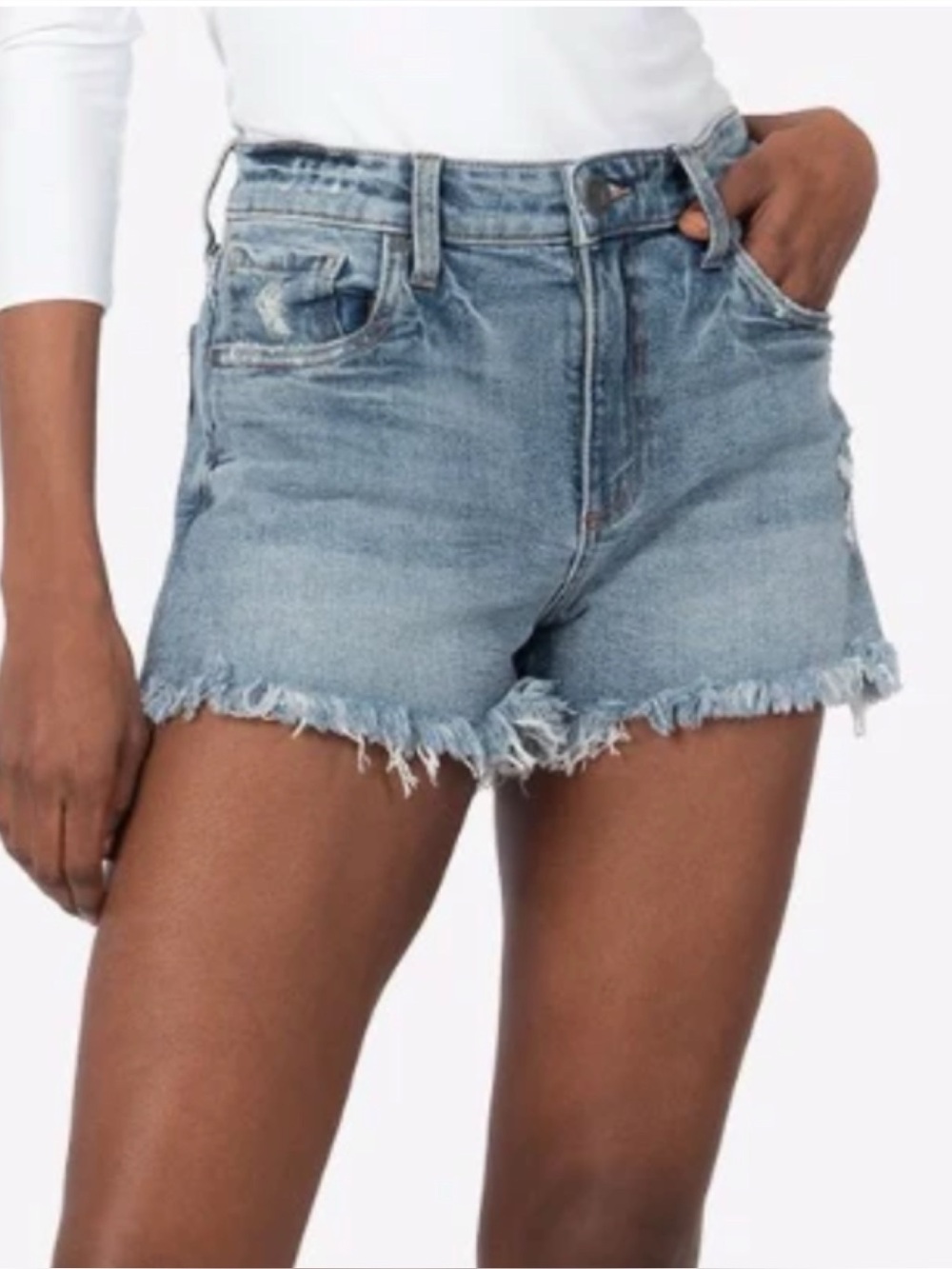 KUT FROM THE KLOTH Jane High Rise Denim Shorts in Proactive Wash